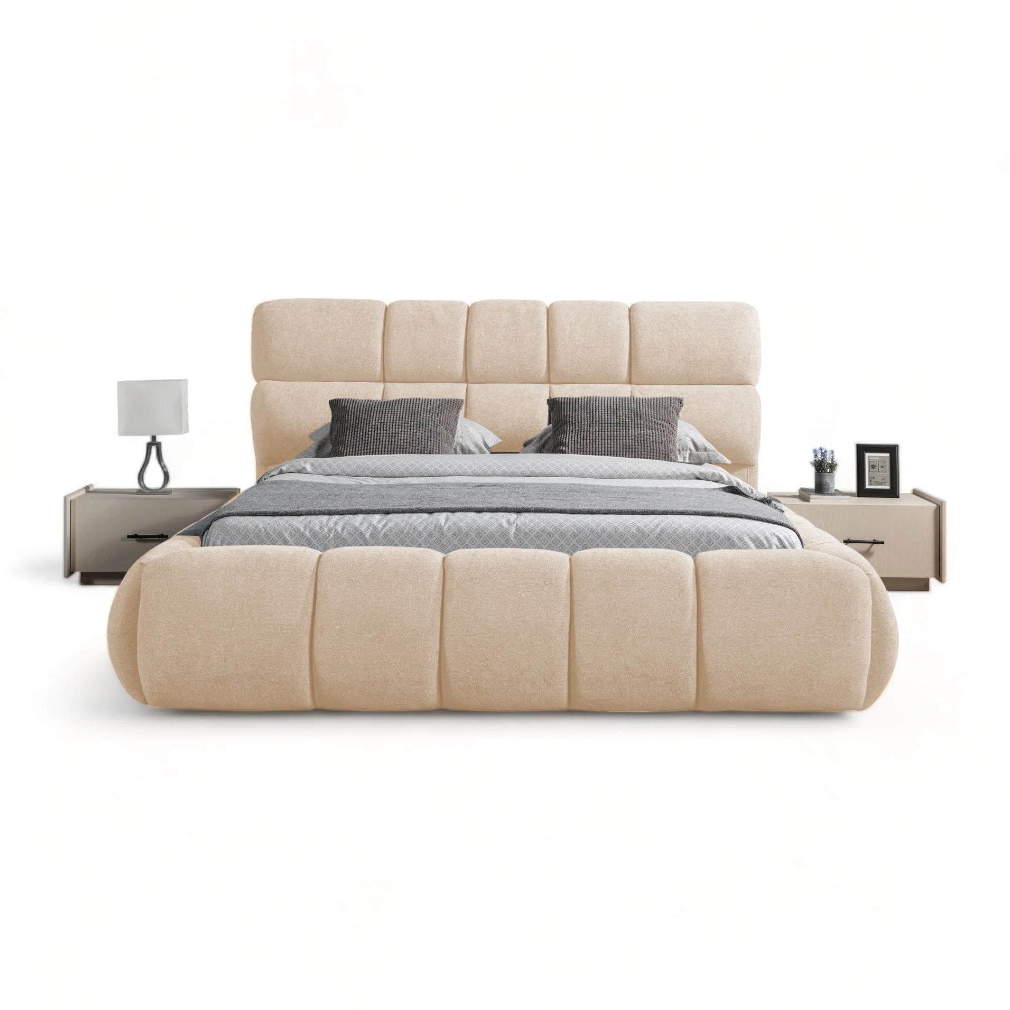 Sunny Boxspringbett Schlafzimmer Set Eckschrank
