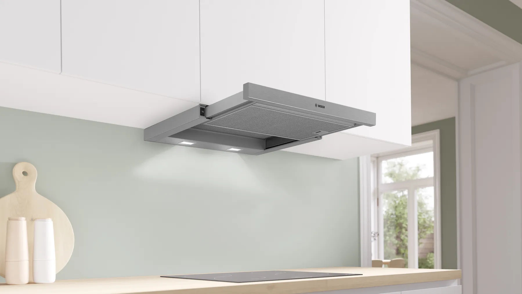 Bosch DFM064W51C Serie 2 Flachschirmhaube 60 cm Silbermetallic