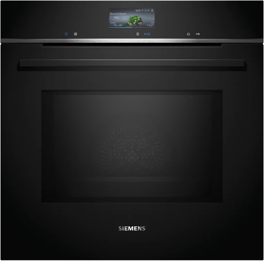 Siemens HM776G1B1C iQ700 Einbau-Backofen mit Mikrowellenfunktion 60 x 60 cm Schwarz