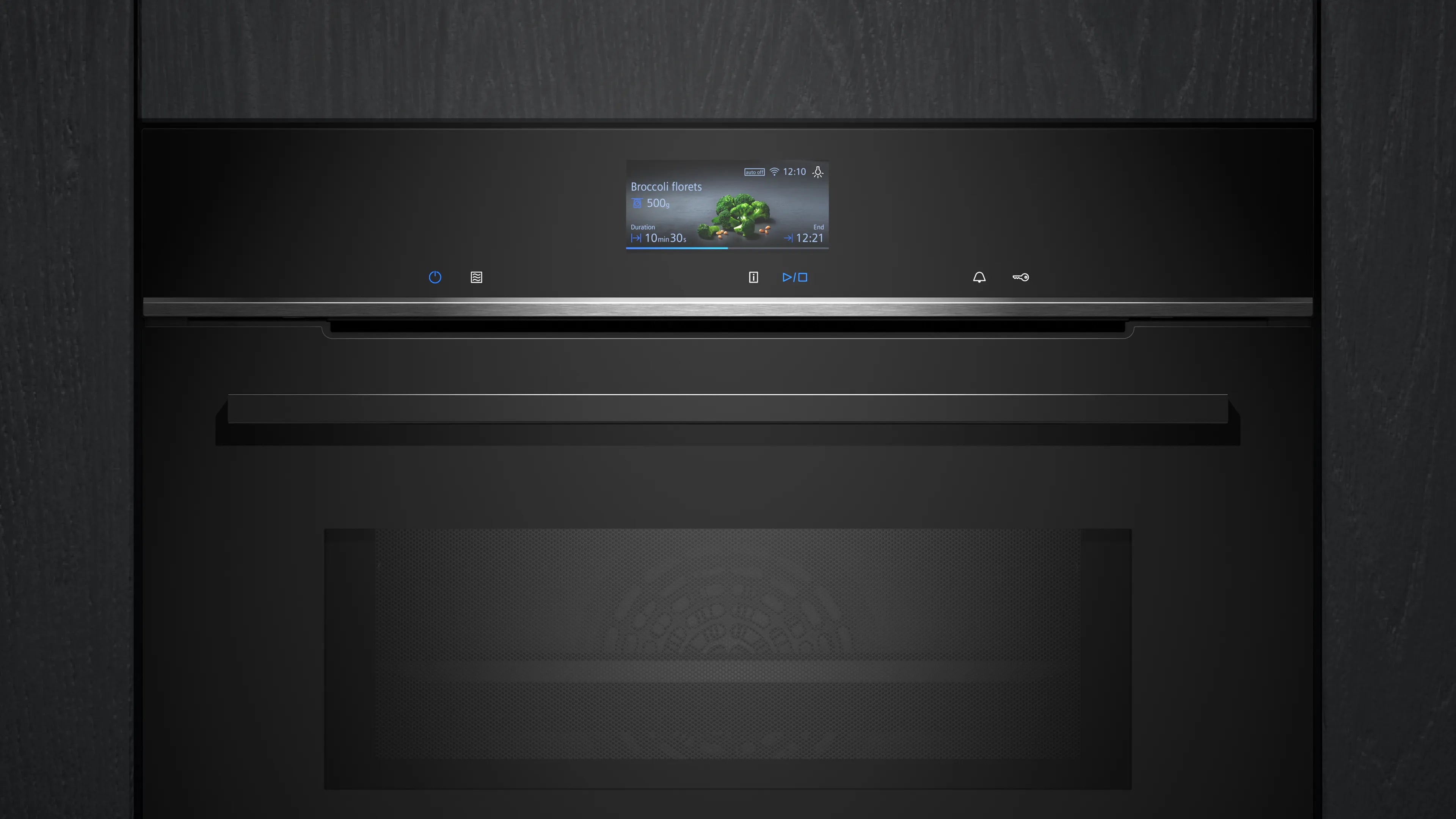 Siemens HM776G1B1C iQ700 Einbau-Backofen mit Mikrowellenfunktion 60 x 60 cm Schwarz
