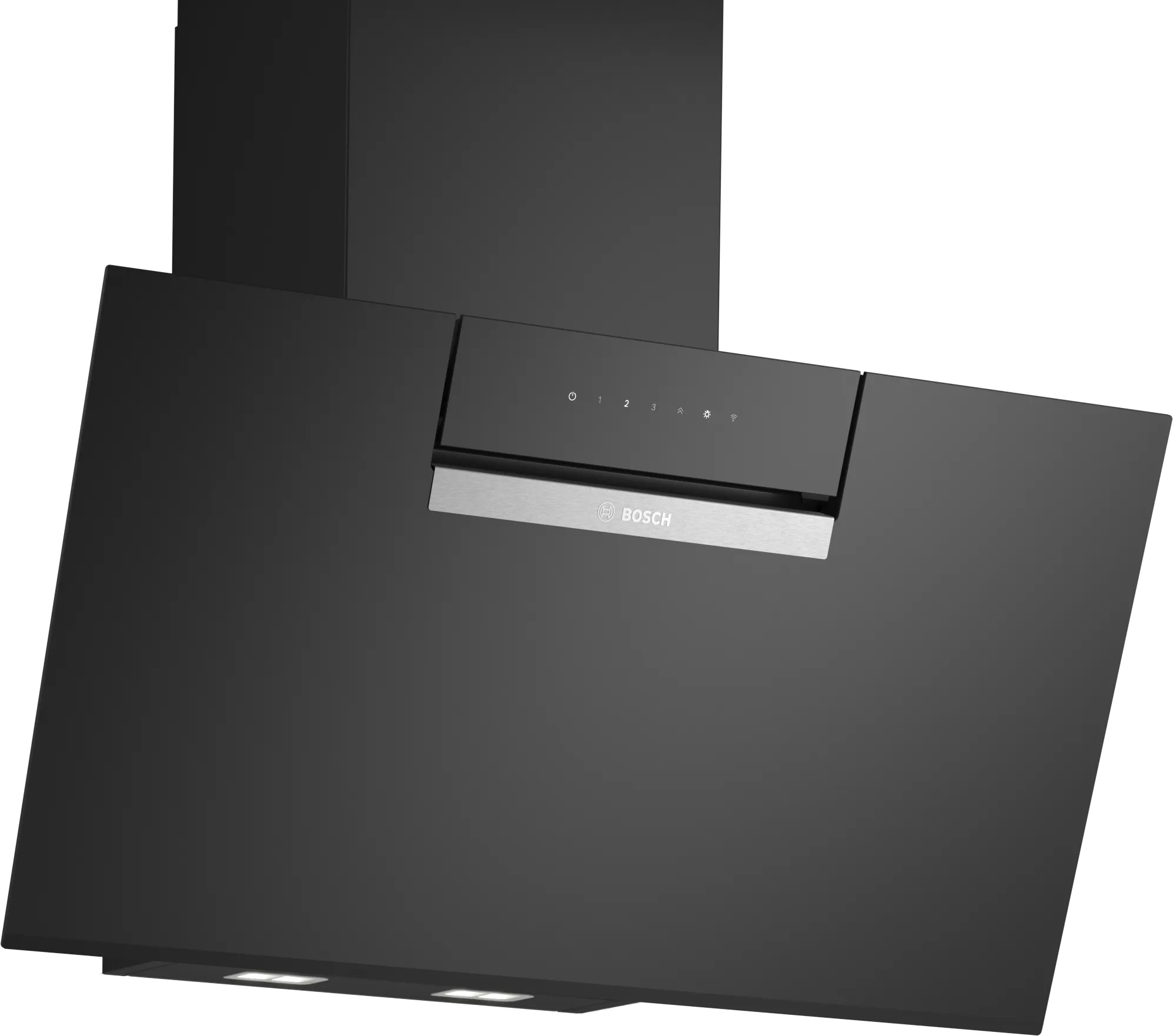 Bosch DWK87FN60 Serie 4 Wandhaube 80 cm Klarglas schwarz bedruckt