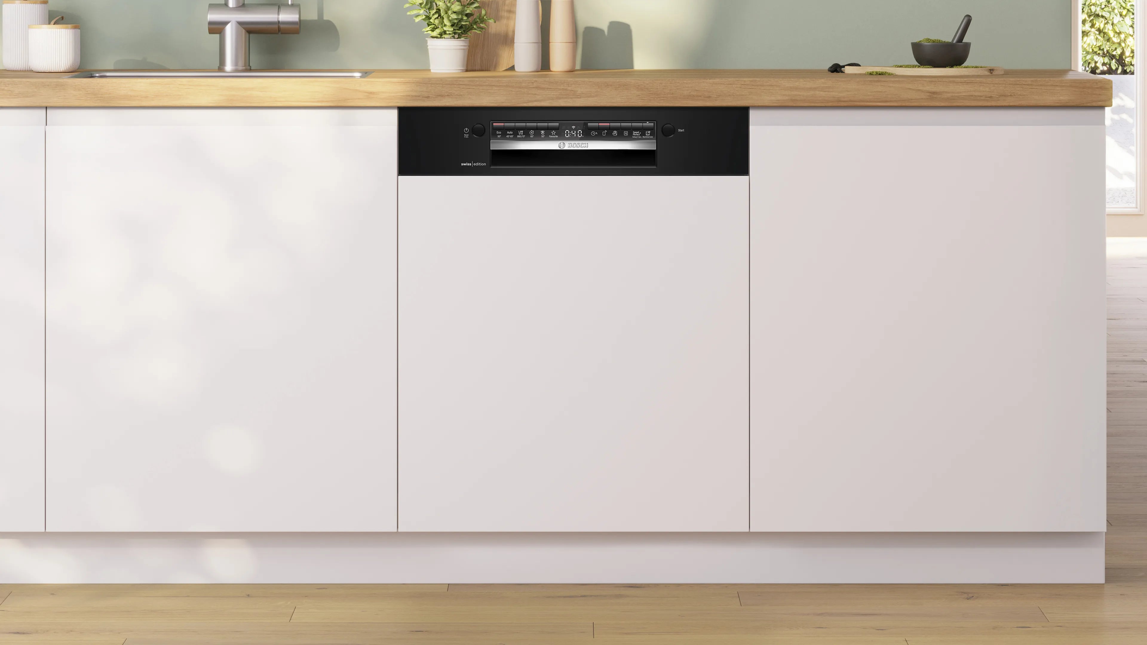 Bosch SMI4ECB10H Serie 4 Teilintegrierter Geschirrspüler 60 cm Schwarz