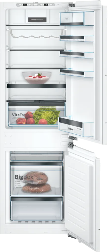 Bosch KIS86HDD0 Serie 6 Einbau-Kühl-Gefrier-Kombination mit Gefrierbereich unten 177.2 x 55.8 cm Flachscharnier mit Softeinzug