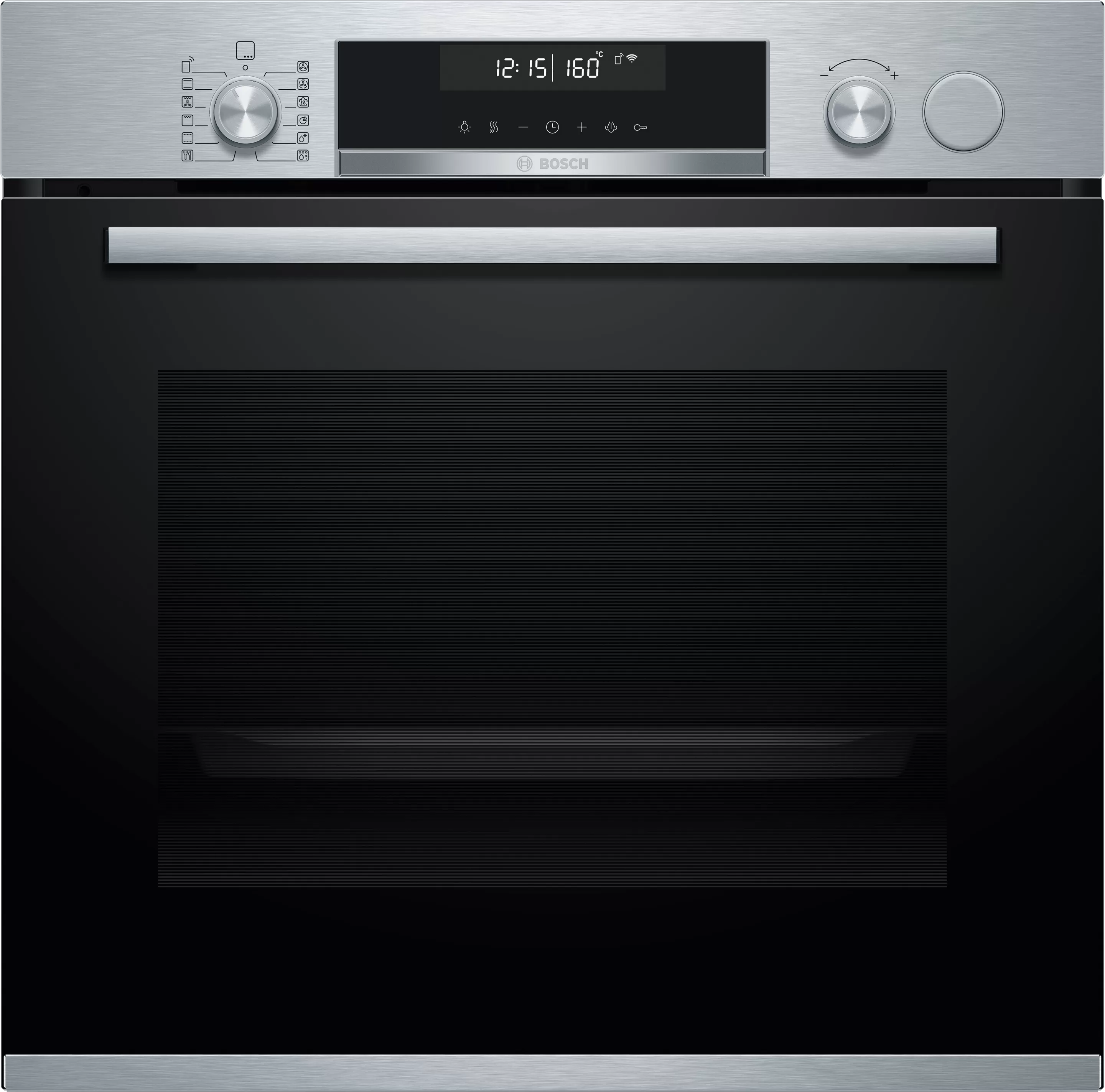 Bosch HRG5785S6 Serie 6 Einbau-Backofen mit Dampfunterstützung 60 x 60 cm Edelstahl