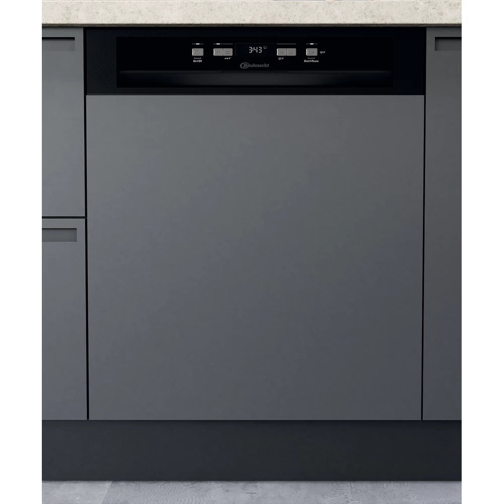 BAUKNECHT TEILINTEGRIERTER GESCHIRRSPÜLER: 60 CM, FARBE SCHWARZ - BCBC 3C26 B CH