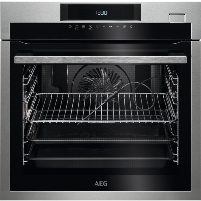 AEG BOGESKM EINBAUBACKOFEN 60X60 STEAM MULTIFUNKTIONS-OFEN GRILL CHROM